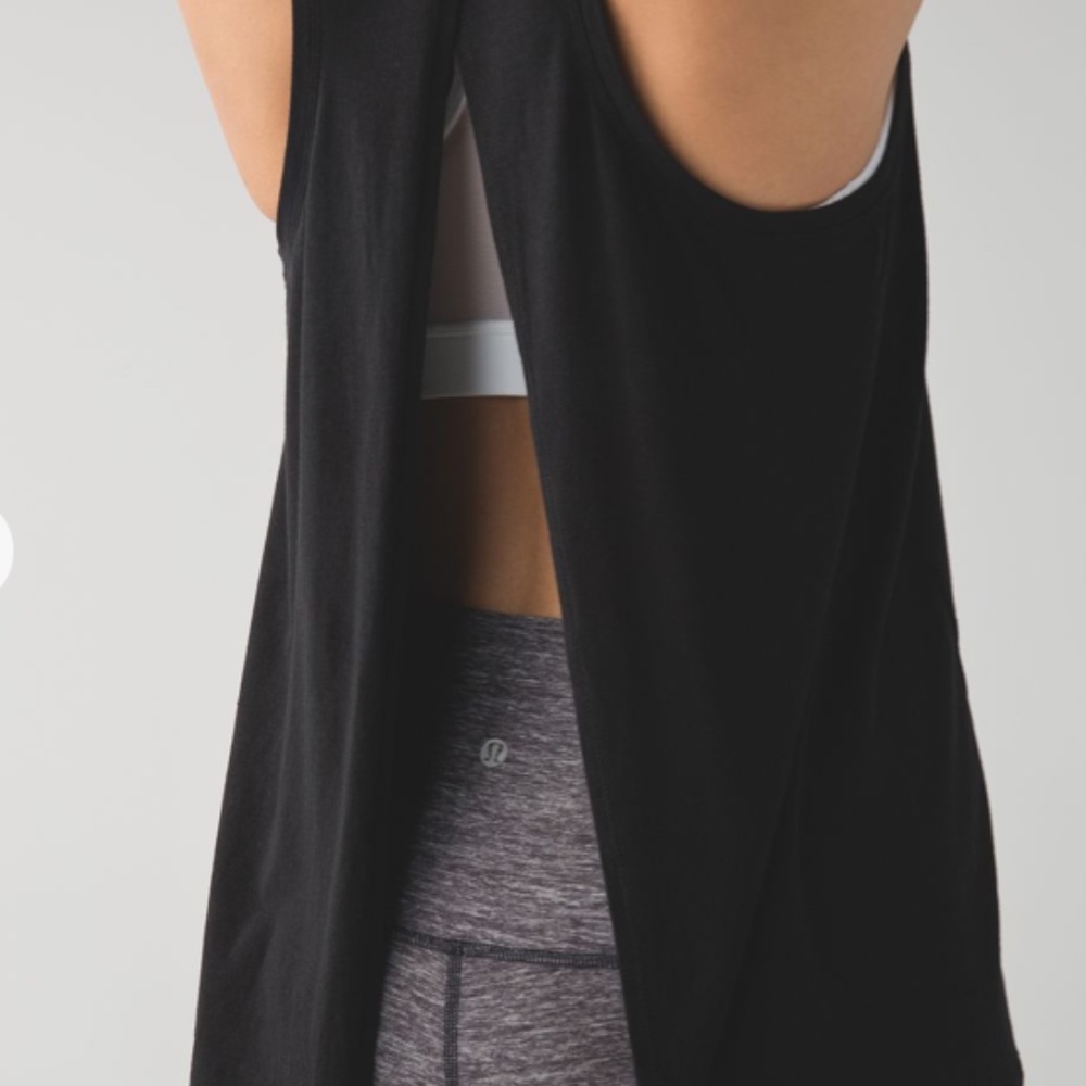 Black Lululemon All Tied Up Tank